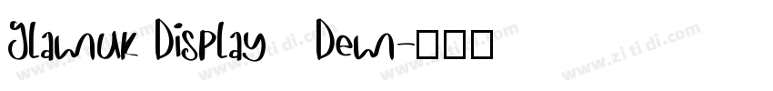 Glamuk Display   Dem字体转换